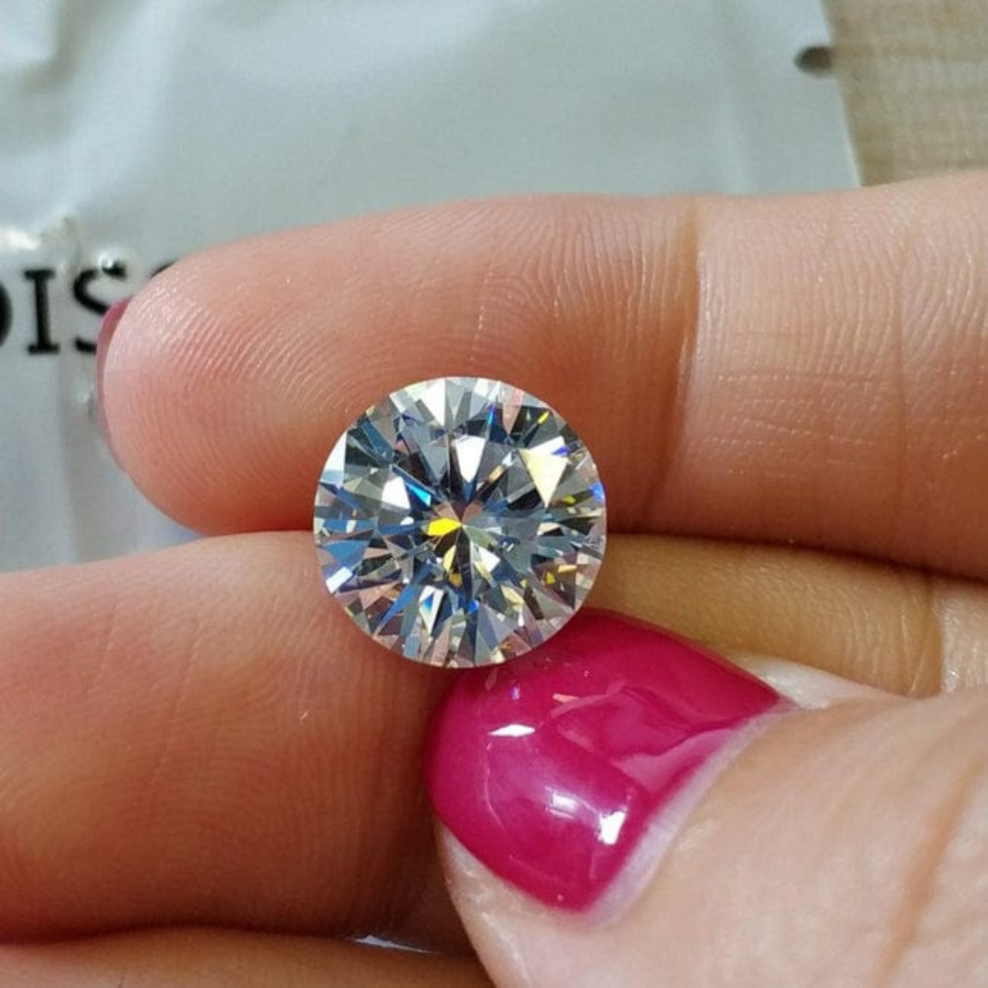Moissanite Diamond VVS1 Round Cut Moissanite Stone Loose Gemstone