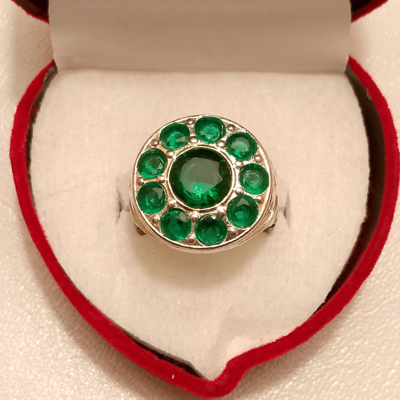 Multiple stones Berooj Ring | Step Cut | Italian Style Ring