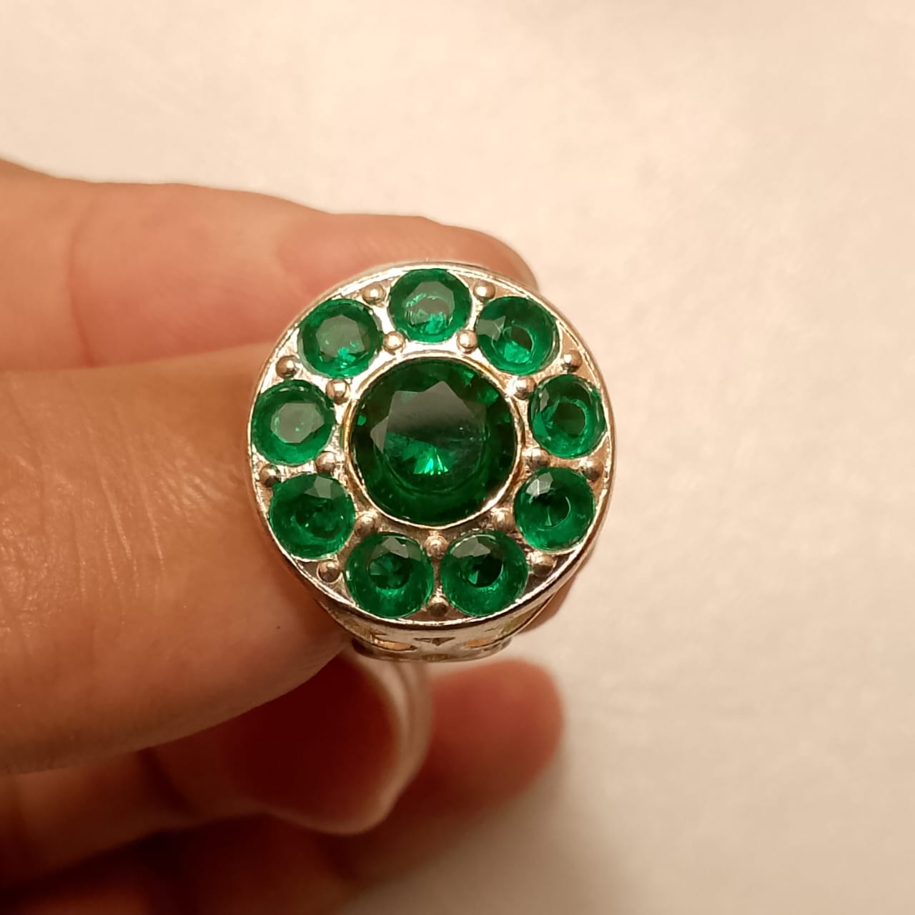 Multiple stones Berooj Ring | Step Cut | Italian Style Ring
