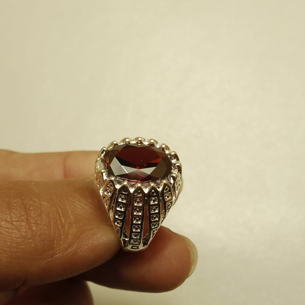 10 Carat Yaqoot Ring | Step Cut Ruby | Turkish Style Ring