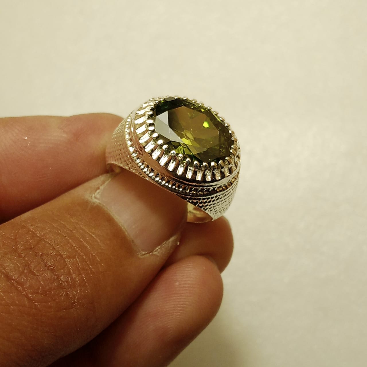 11 Carat Emerald Ring | Step Cut Zamrud | Italian Style Ring