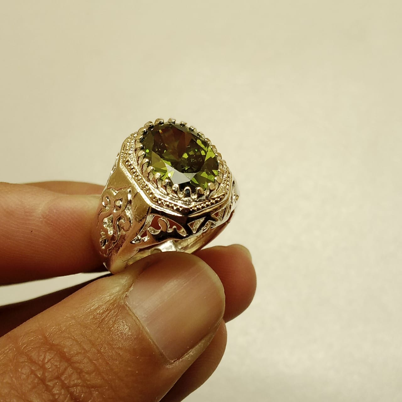 10 Carat Emerald Ring | Step Cut Zamrud | Italian Style Ring