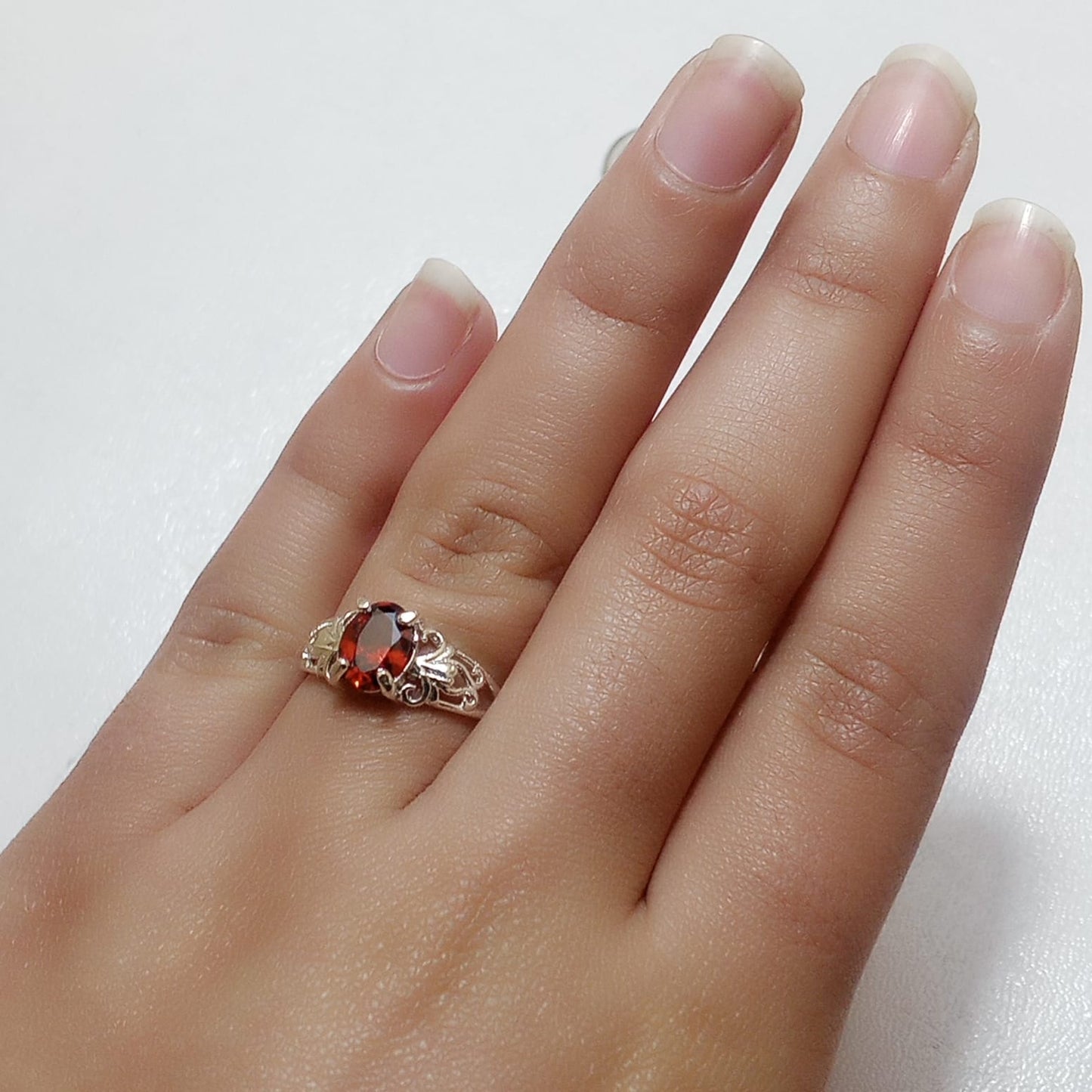 Ruby Female Ring | Step Cut | Yaqoot Ring | CODE R06