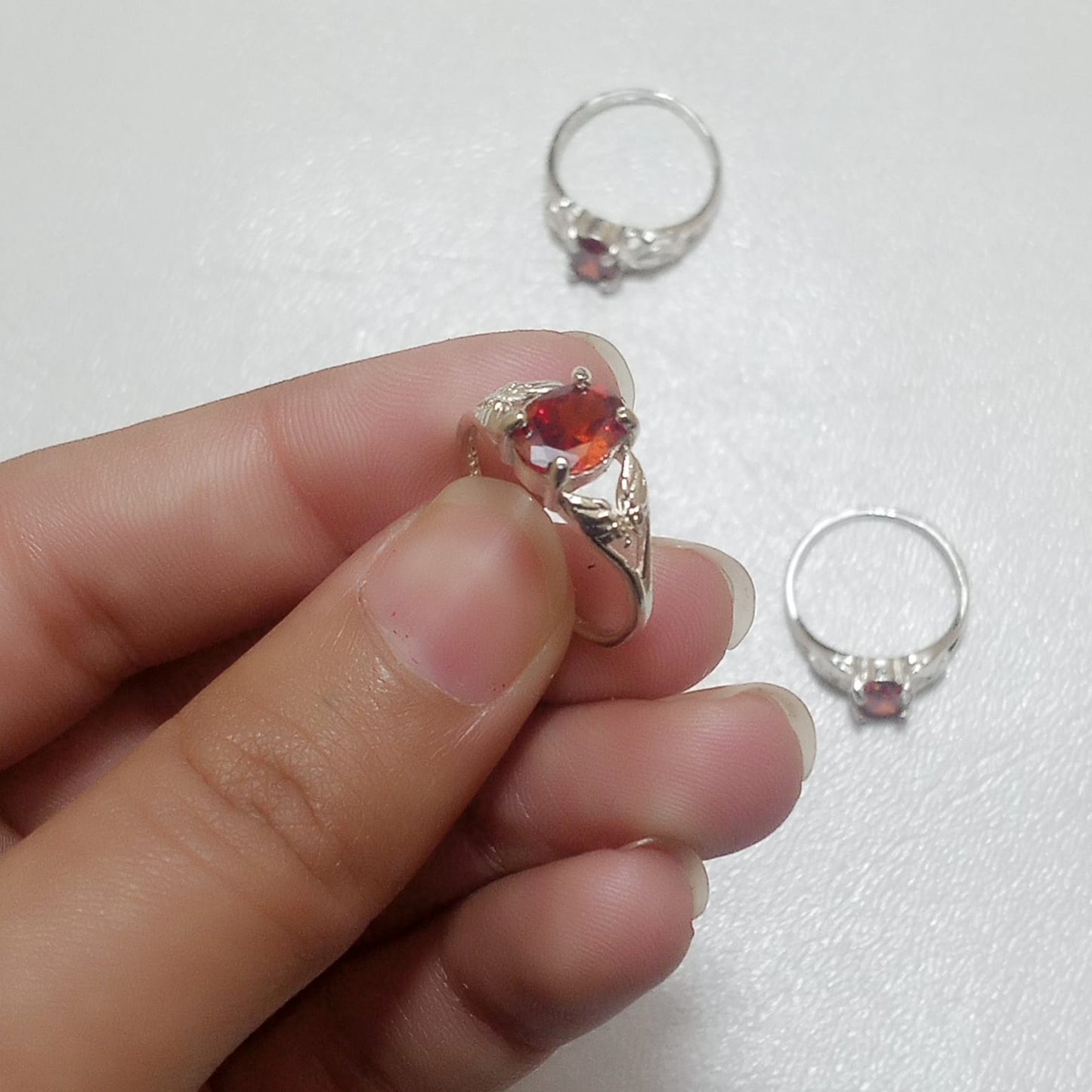 Ruby Female Ring | Step Cut | Yaqoot Ring | CODE R06
