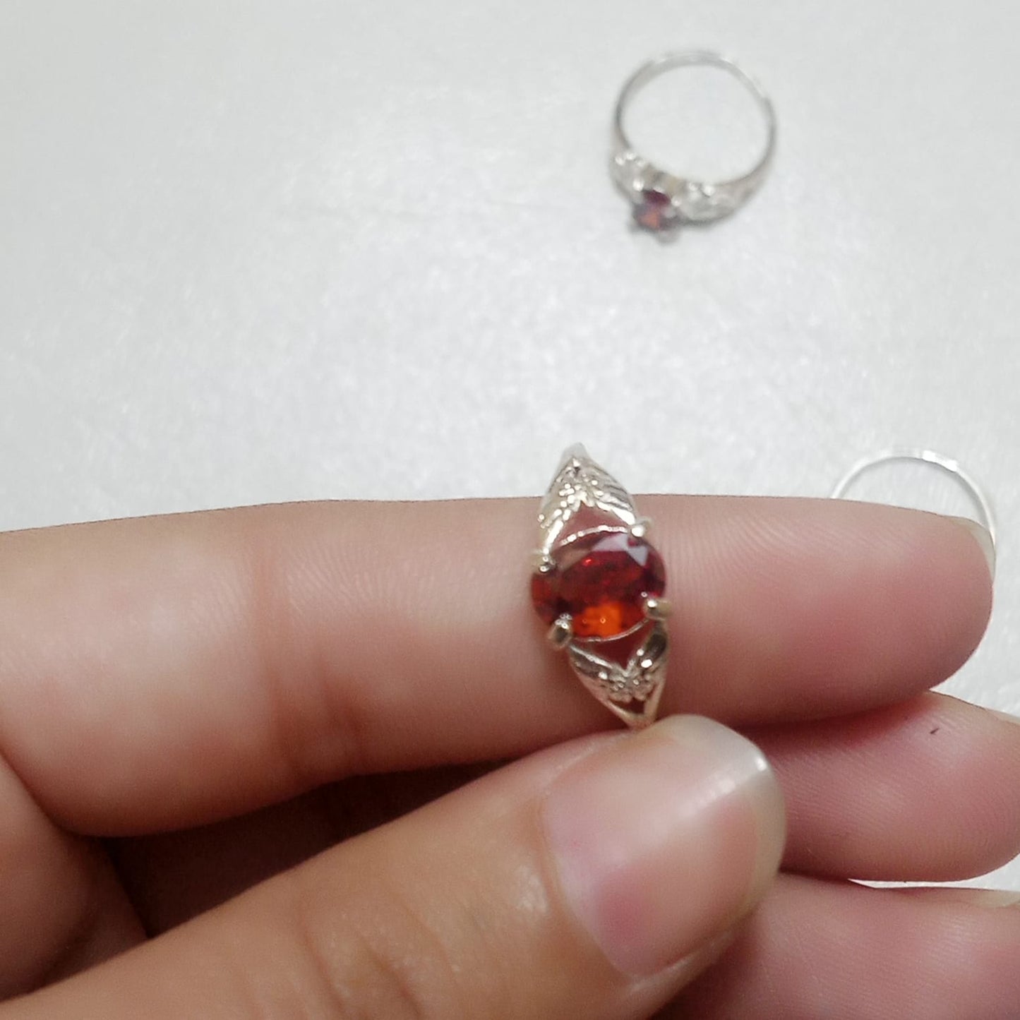 Ruby Female Ring | Step Cut | Yaqoot Ring | CODE R06