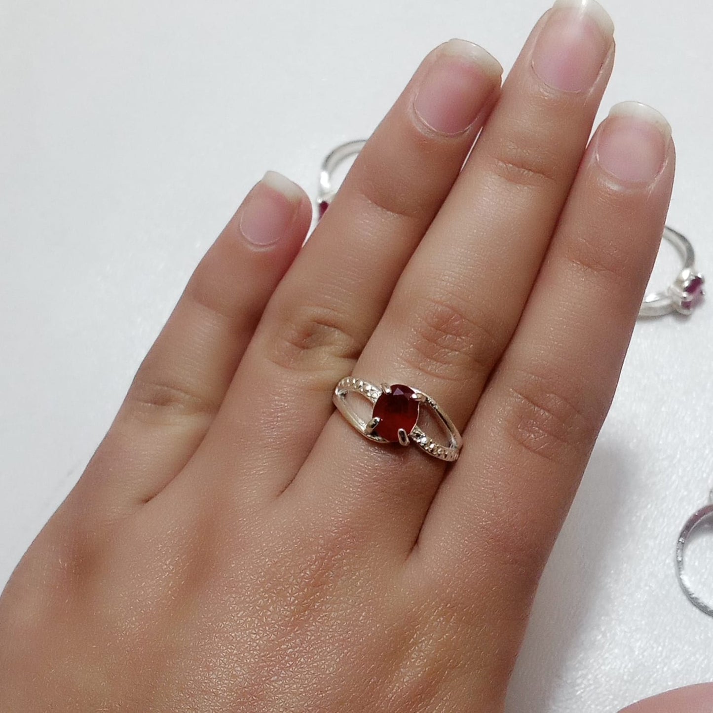 Ruby Female Ring | Step Cut | Yaqoot Ring | CODE R03