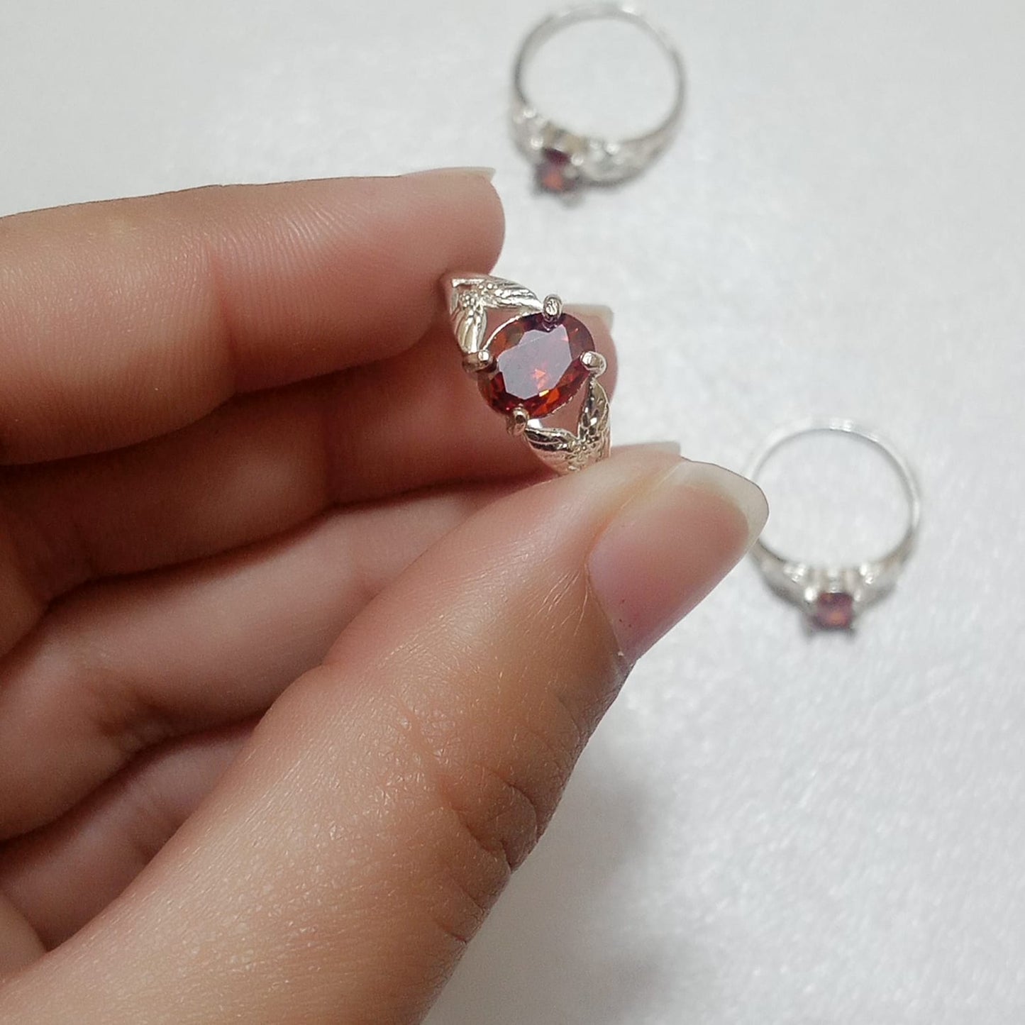 Ruby Female Ring | Step Cut | Yaqoot Ring | CODE R06