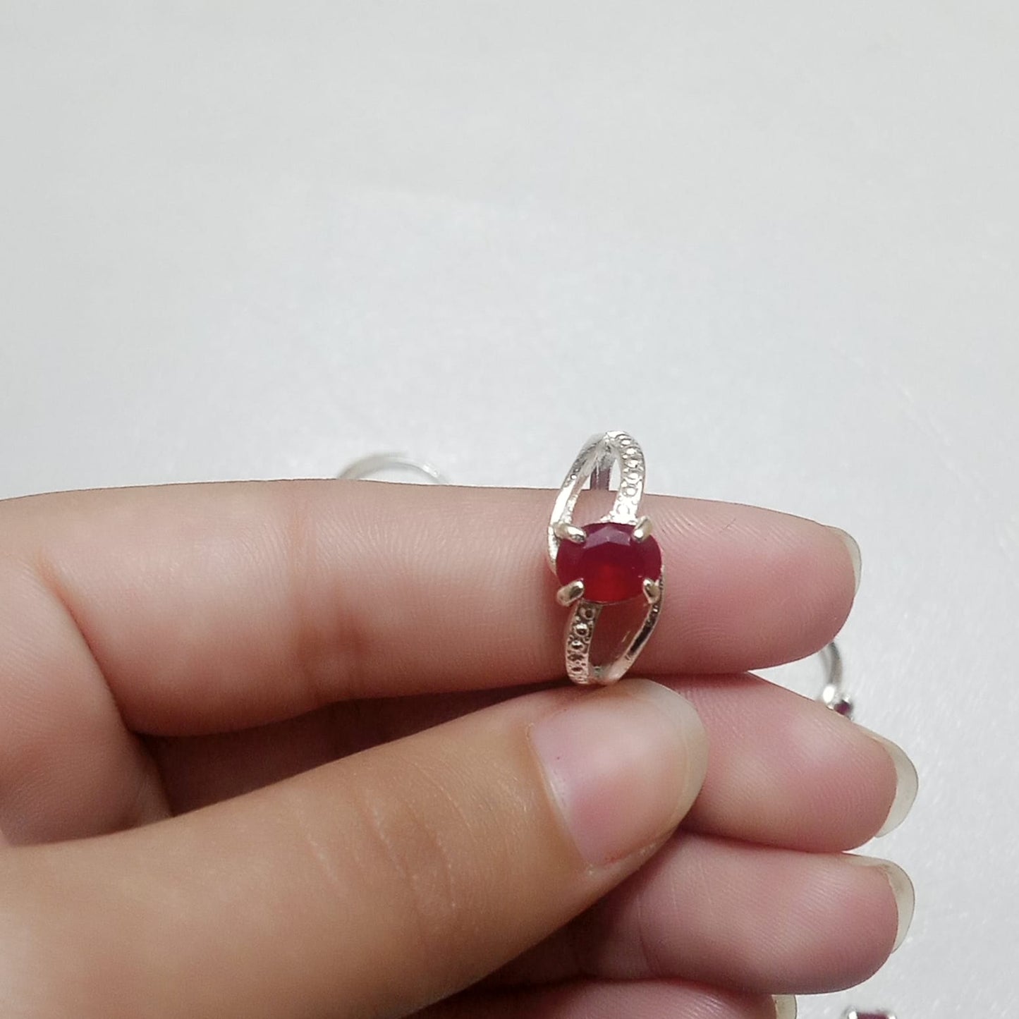 Ruby Female Ring | Step Cut | Yaqoot Ring | CODE R03