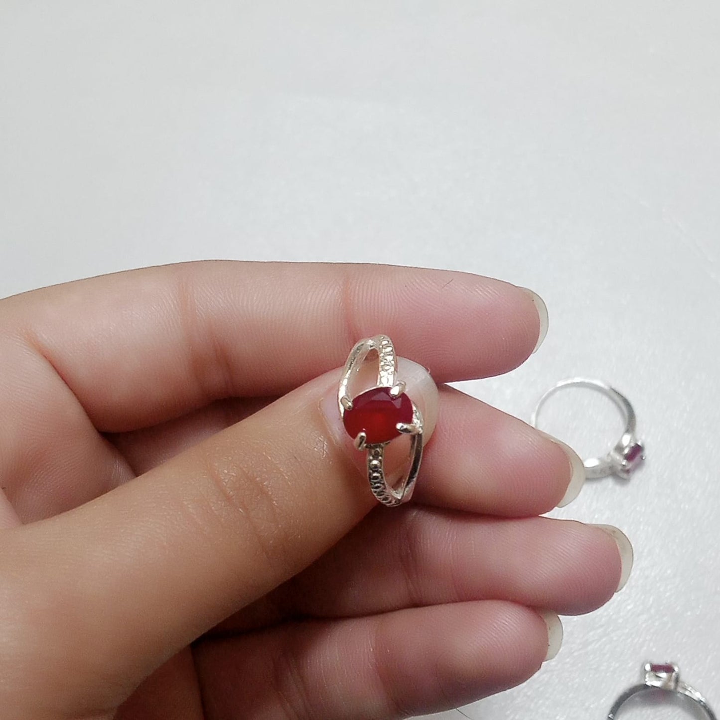 Ruby Female Ring | Step Cut | Yaqoot Ring | CODE R03