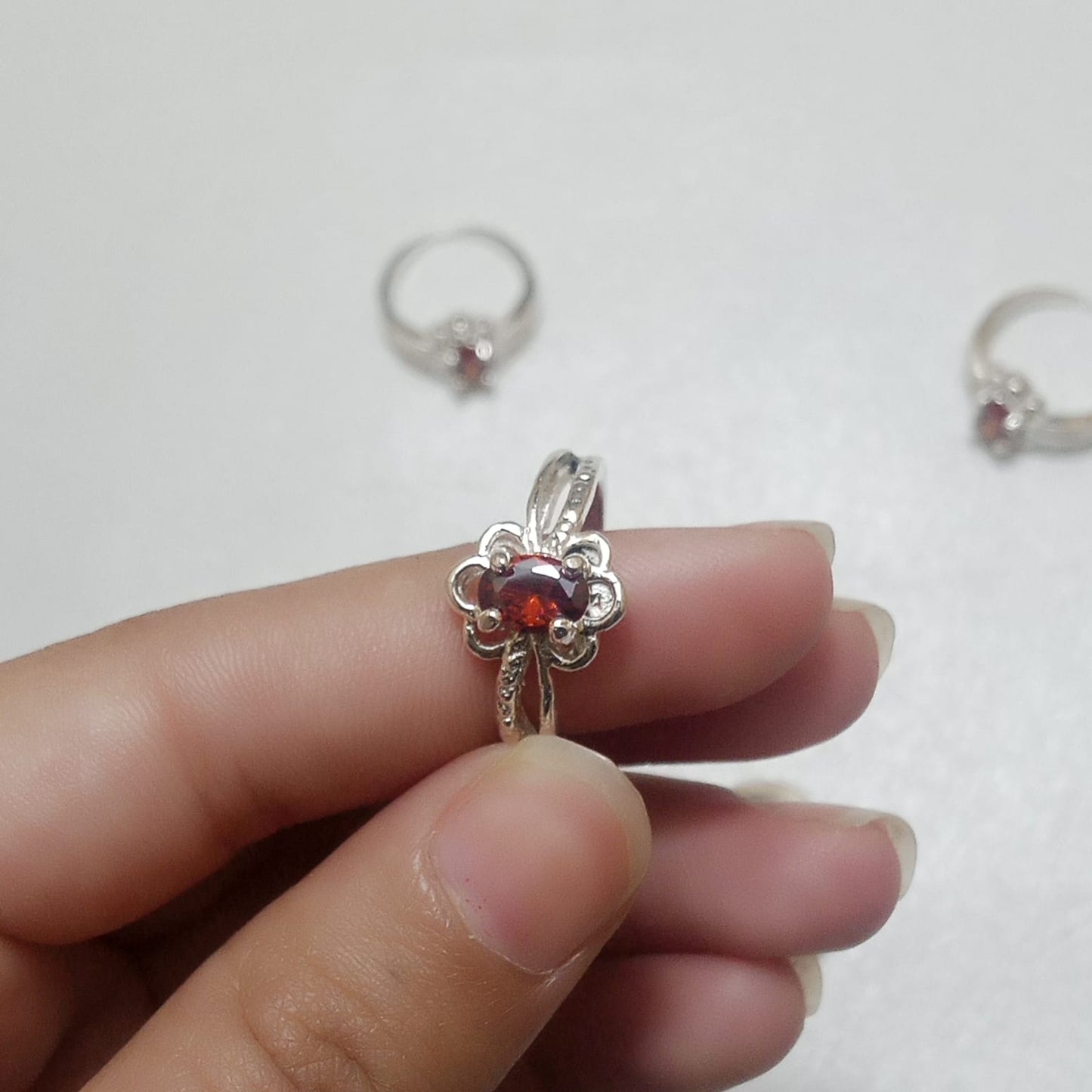 Ruby Female Ring | Step Cut | Yaqoot Ring | CODE R04