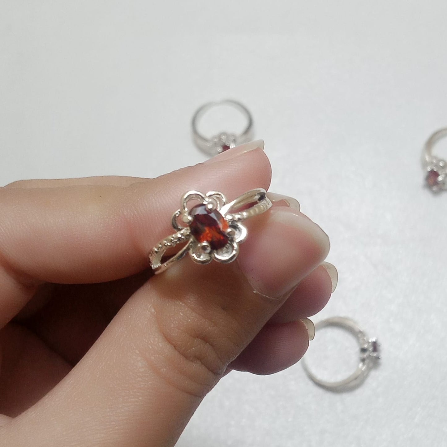 Ruby Female Ring | Step Cut | Yaqoot Ring | CODE R04