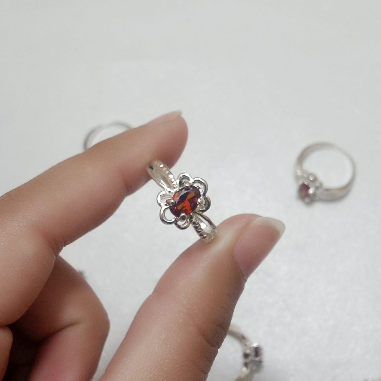 Ruby Female Ring | Step Cut | Yaqoot Ring | CODE R04