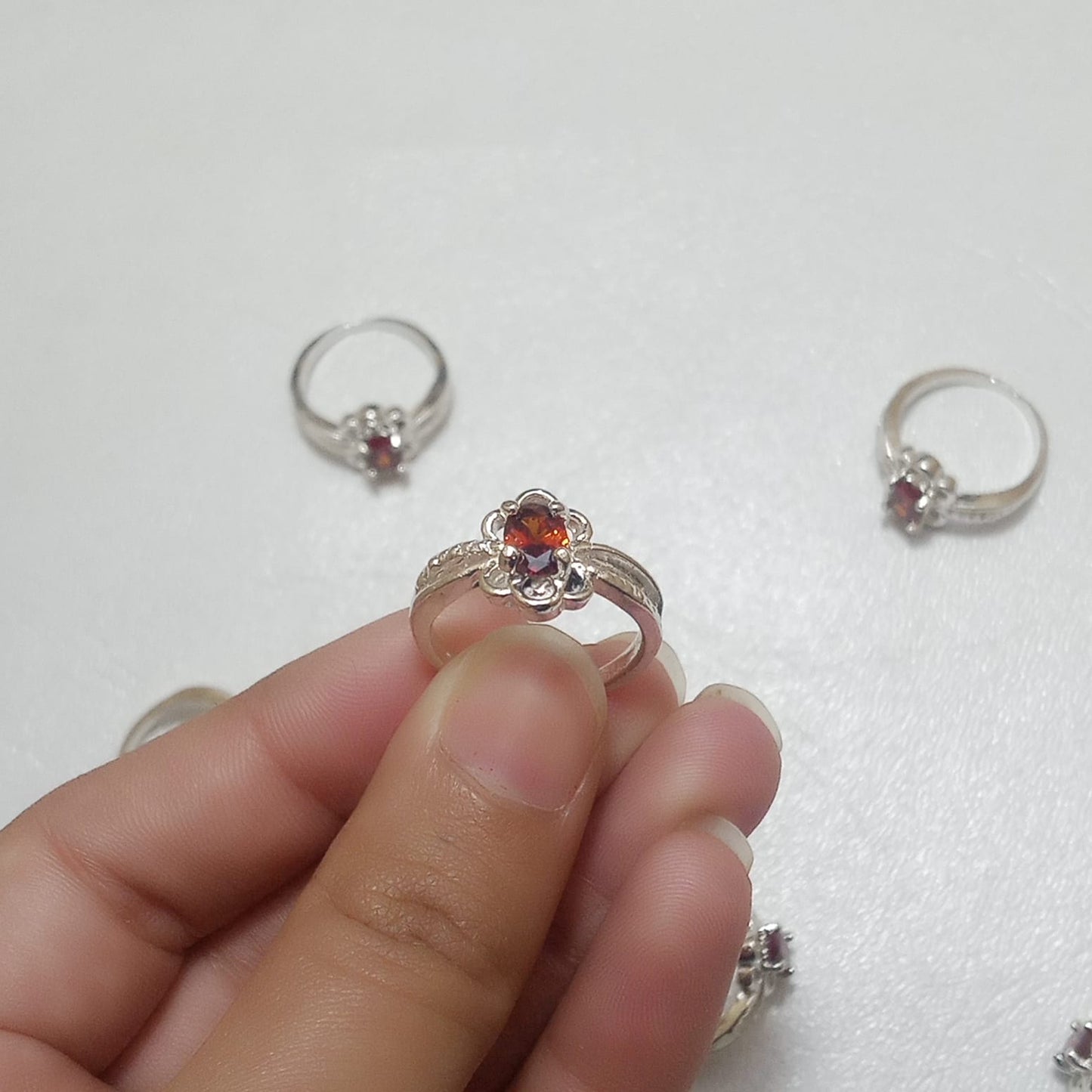 Ruby Female Ring | Step Cut | Yaqoot Ring | CODE R04