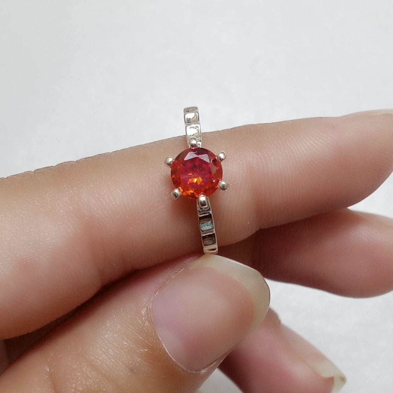 Ruby Female Ring | Diamond Step Cut | Yaqoot Ring | CODE R09