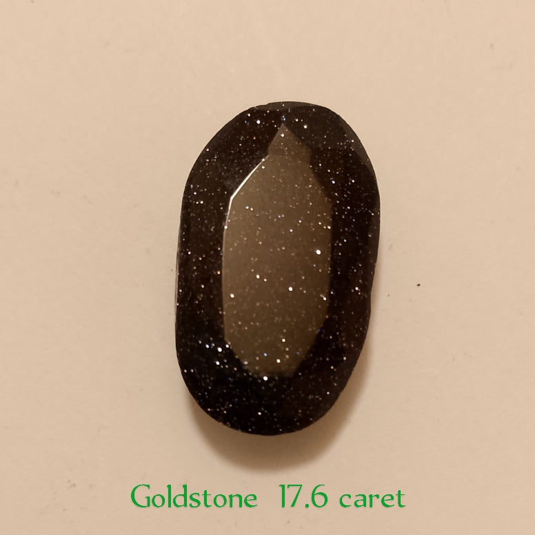 Goldstone | Golden and Black Color | Step Cutting