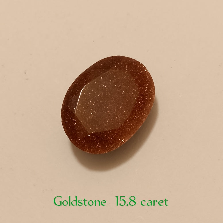 Goldstone | Golden and Black Color | Step Cutting