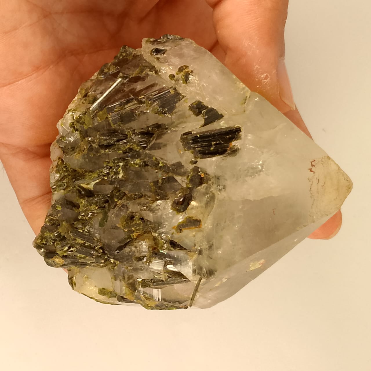 Milky quartz and tourmaline Specimen | 2480 Carat | Rs 60 per ct.