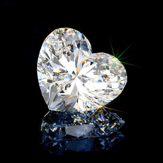 Moissanite White Color VVS1 Heart Cut Moissanite Loose Gemstone