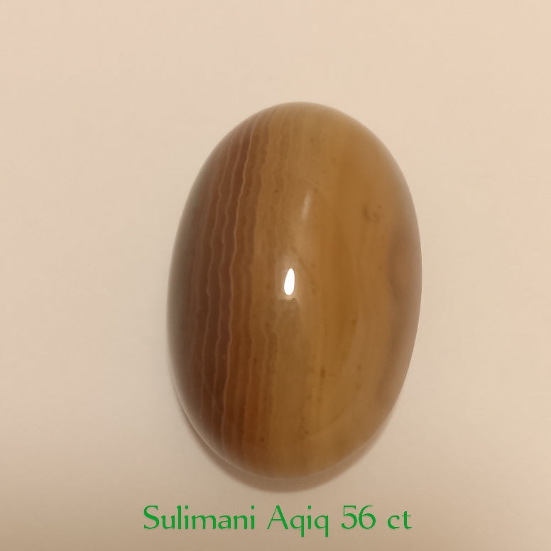Sulaimani Aqeeq | Cabochon Cutting | 16-55 Carats
