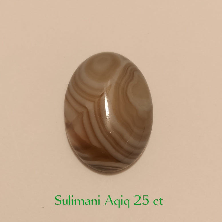 Sulaimani Aqeeq | Cabochon Cutting | 16-55 Carats