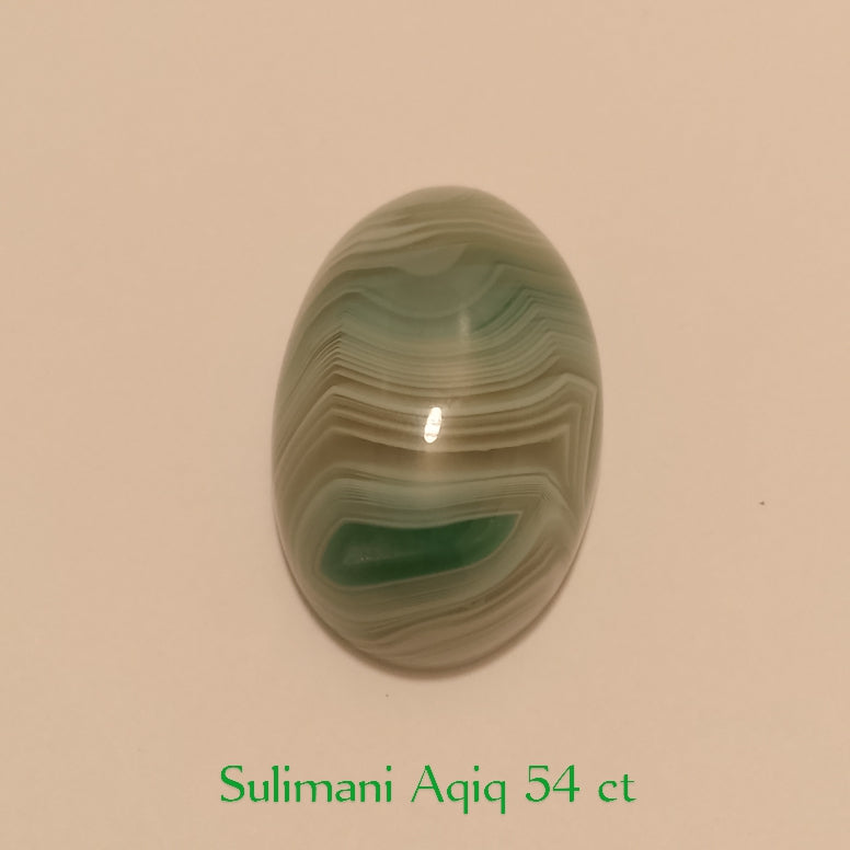 Sulaimani Aqeeq | Cabochon Cutting | 16-55 Carats