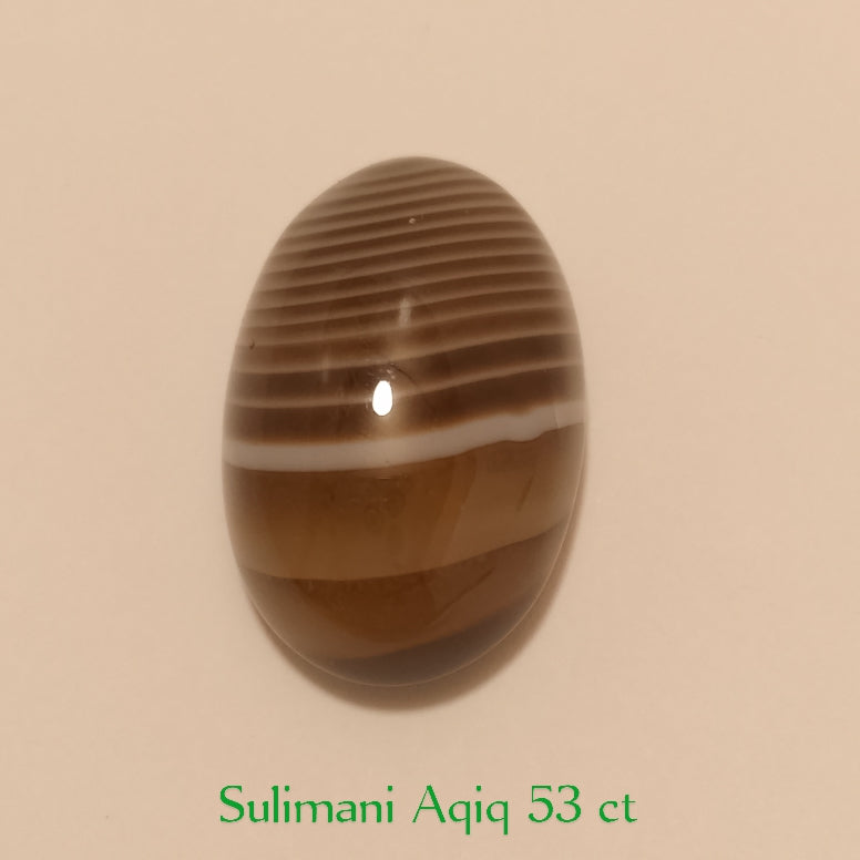 Sulaimani Aqeeq | Cabochon Cutting | 16-55 Carats
