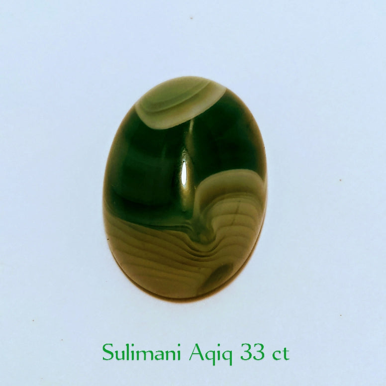 Sulaimani Aqeeq | Cabochon Cutting | 16-55 Carats