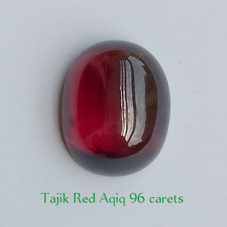 Tajik Red Aqeeq (dark red)  | Cabochon Cutting