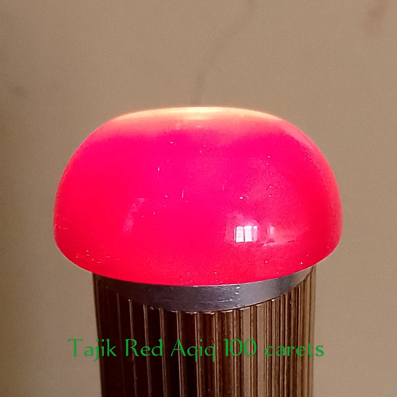 Tajik Red Aqeeq (dark red)  | Cabochon Cutting