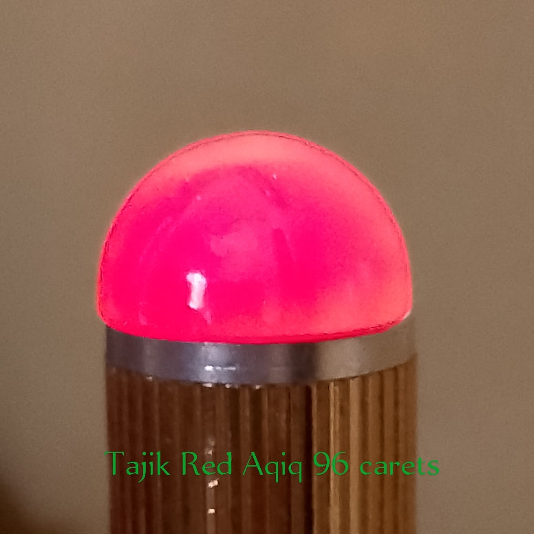 Tajik Red Aqeeq (dark red)  | Cabochon Cutting