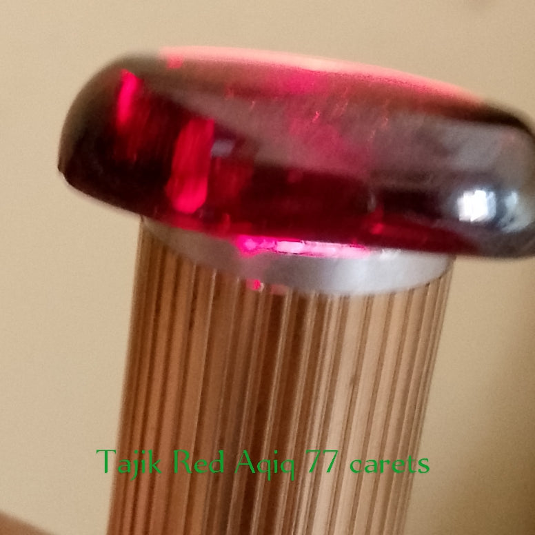 Tajik Red Aqeeq (dark red)  | Cabochon Cutting