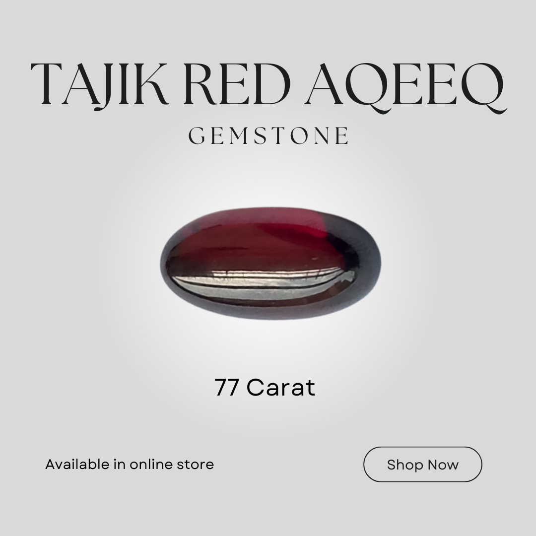 Tajik Red Aqeeq (dark red)  | Cabochon Cutting