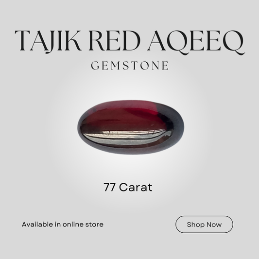 Tajik Red Aqeeq (dark red)  | Cabochon Cutting