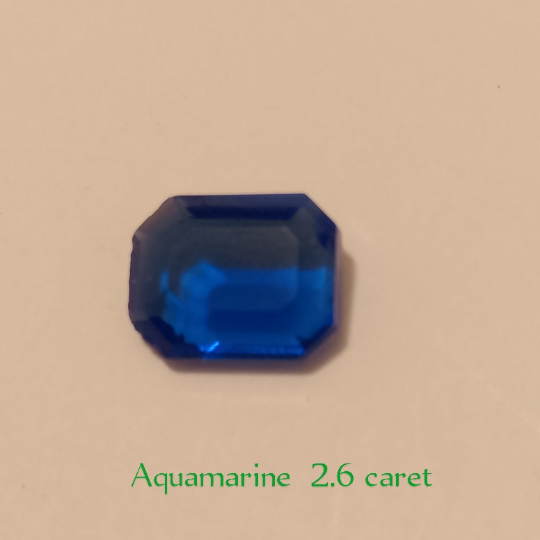 Aquamarine stone | Step Cutting | Vitreous Light Blue