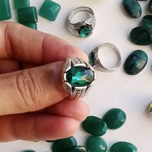 6 Carat Emerald Ring | Step Cut Zamrud Panna | Italian Style Ring