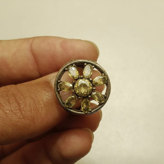 Multiple Stone Emerald Ring | Step Cut Zamrud Panna | Turkish Style Ring