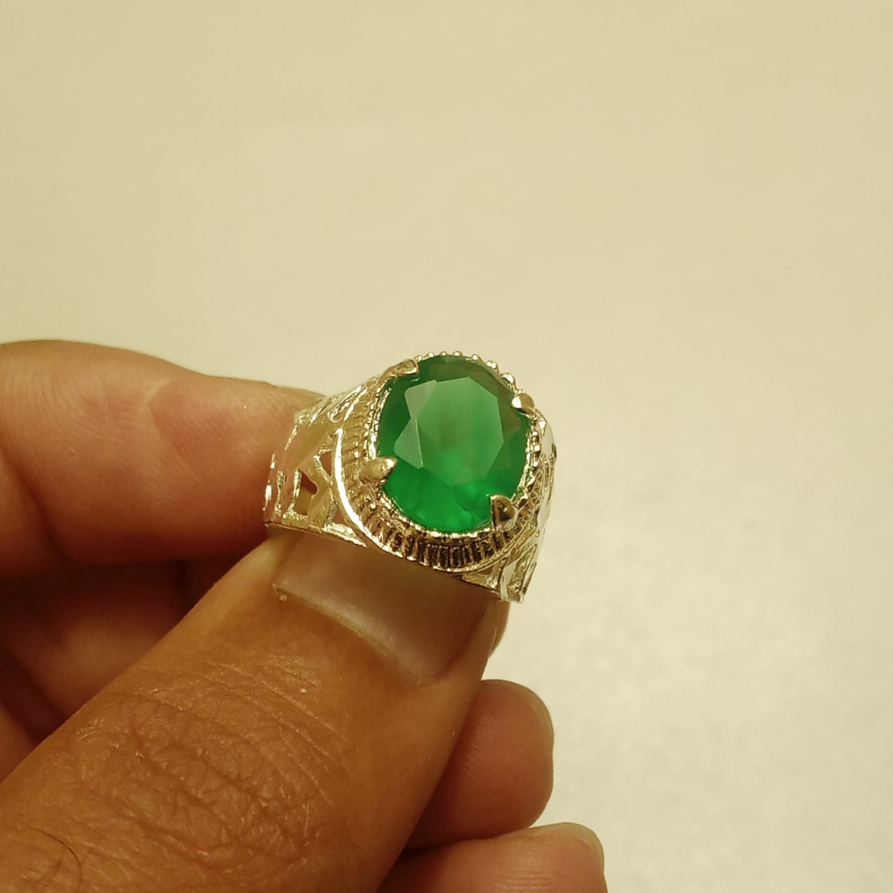 7 Carat Emerald Ring | Step Cut Zamrud Panna