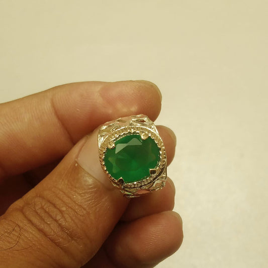 7 Carat Emerald Ring | Step Cut Zamrud Panna