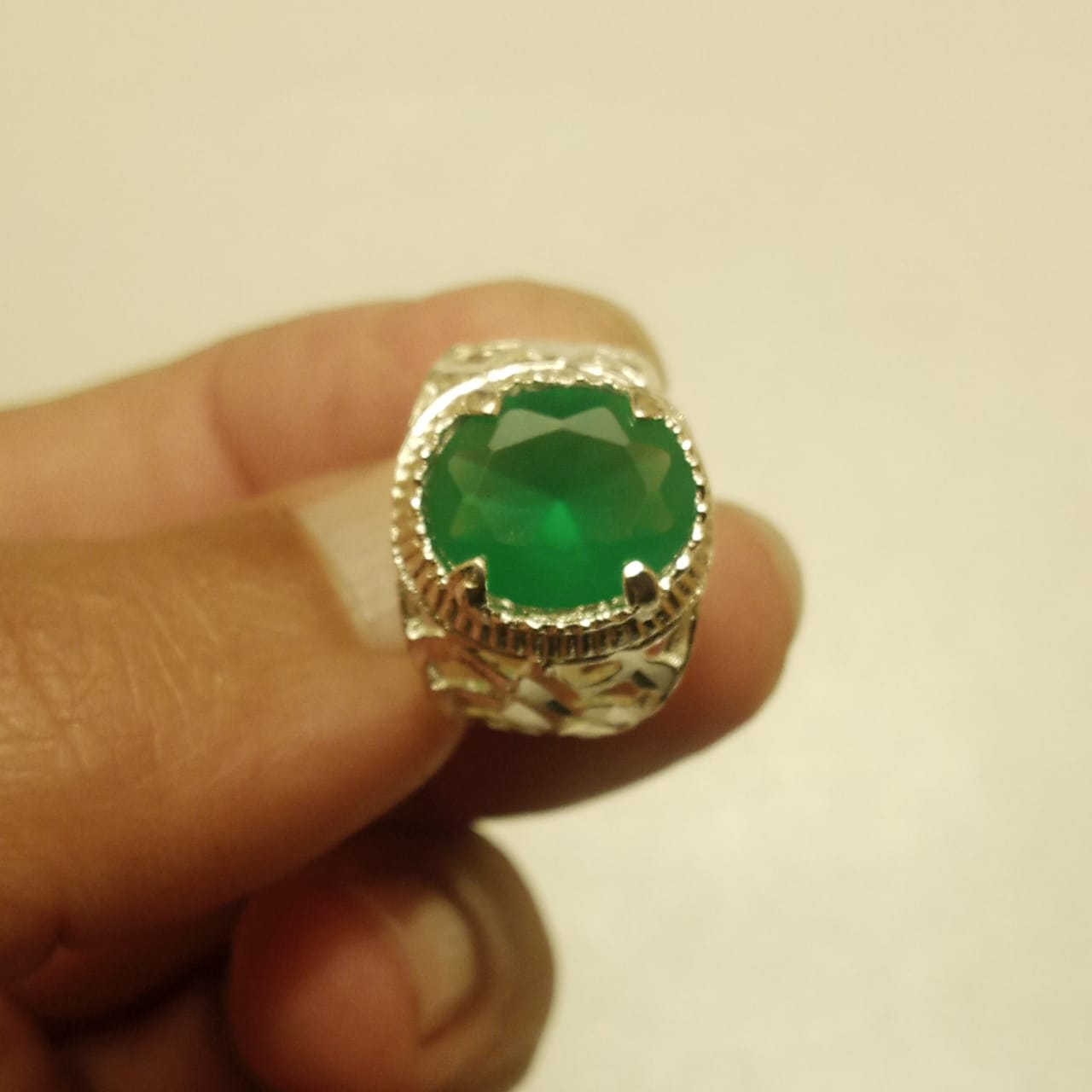 7 Carat Emerald Ring | Step Cut Zamrud Panna