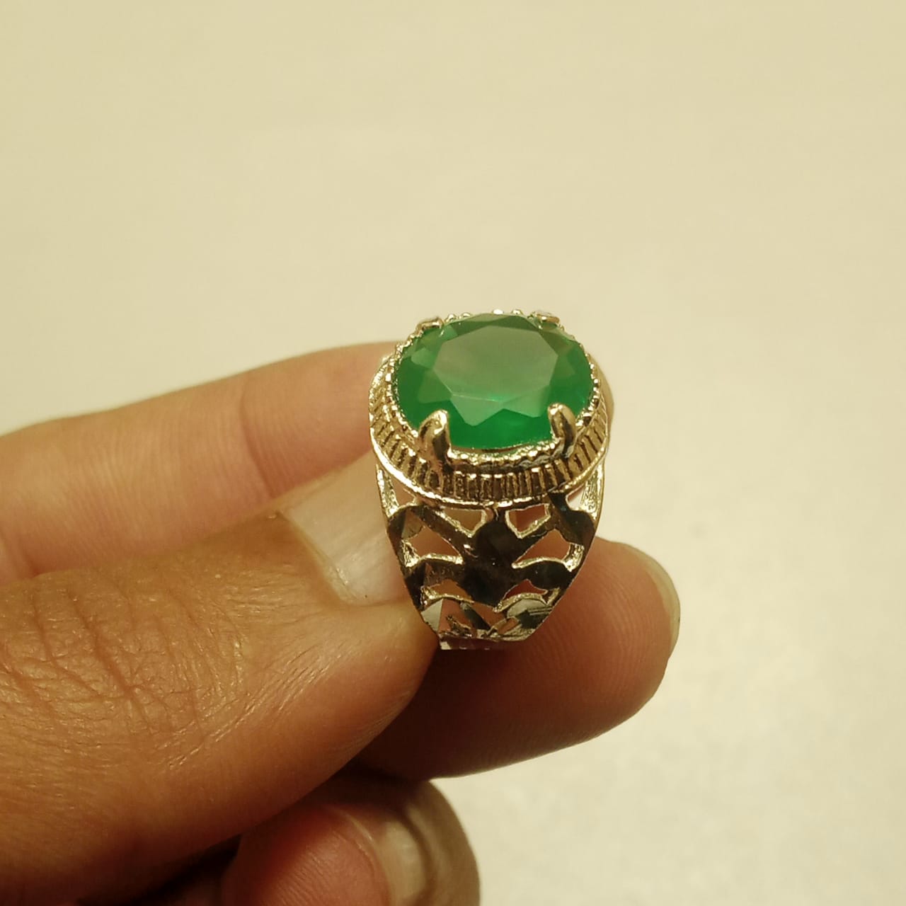 7 Carat Emerald Ring | Step Cut Zamrud Panna