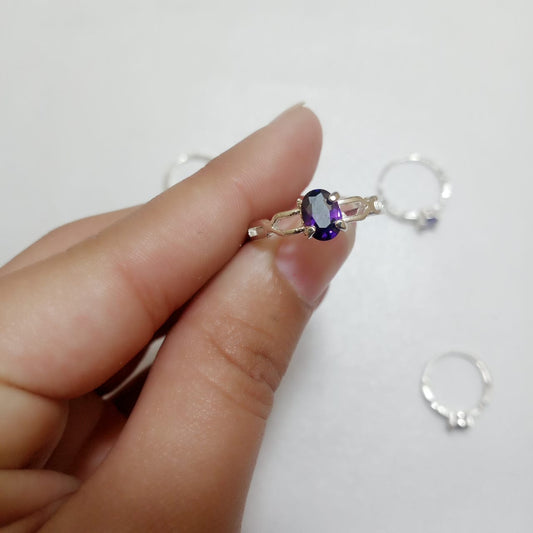 Neelam Female Ring | Step Cut | CODE N-18