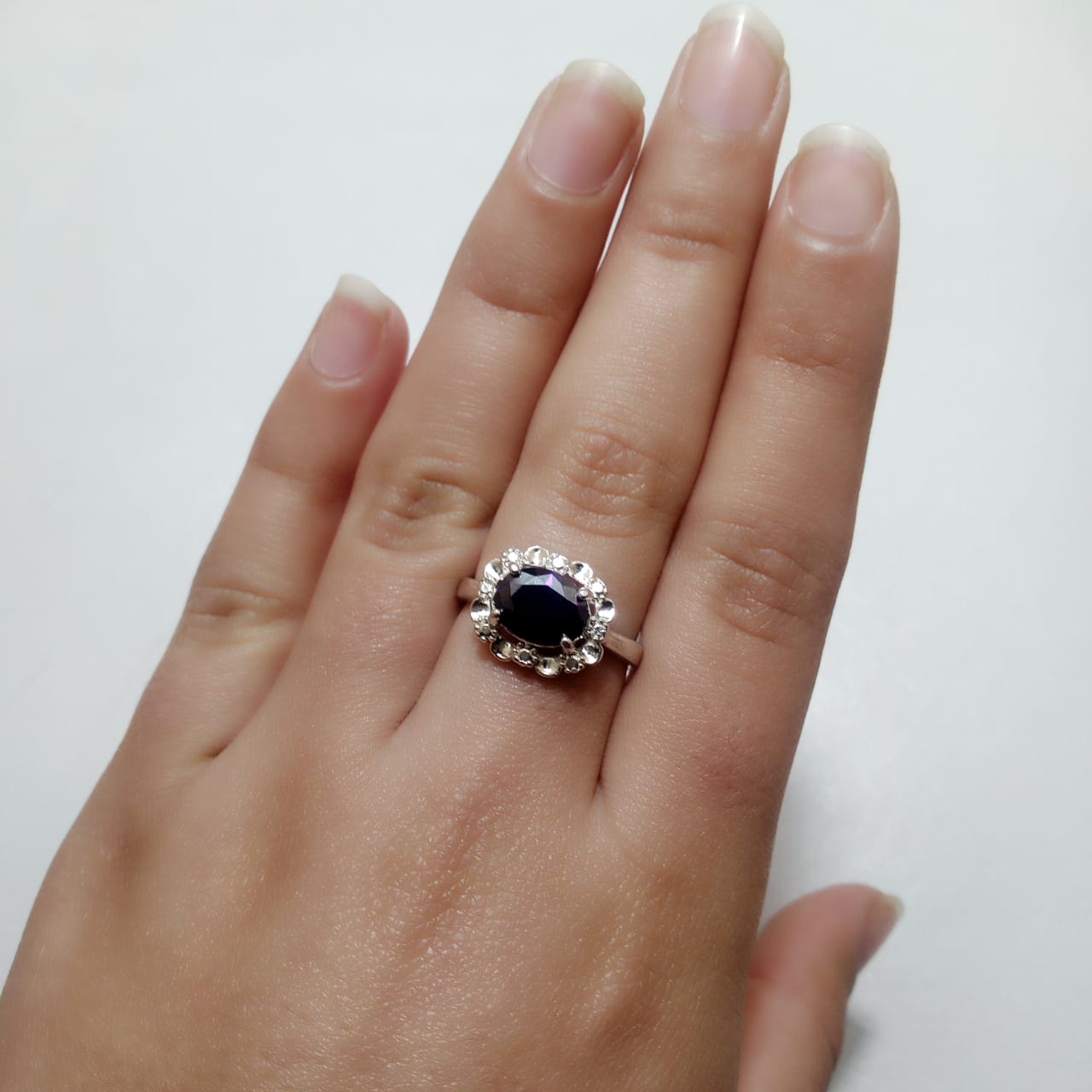 4 ct Neelam Female Ring | Step Cut | CODE N-10