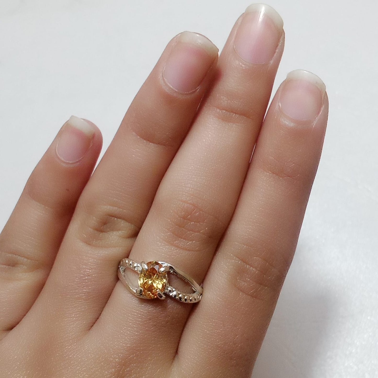 2 Carats Pukhraj Female Ring | Step Cut | CODE P16
