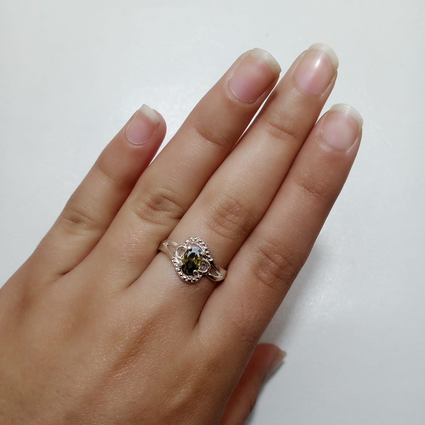Emerald Female Ring | Step Cut Zamrud  | CODE E-14