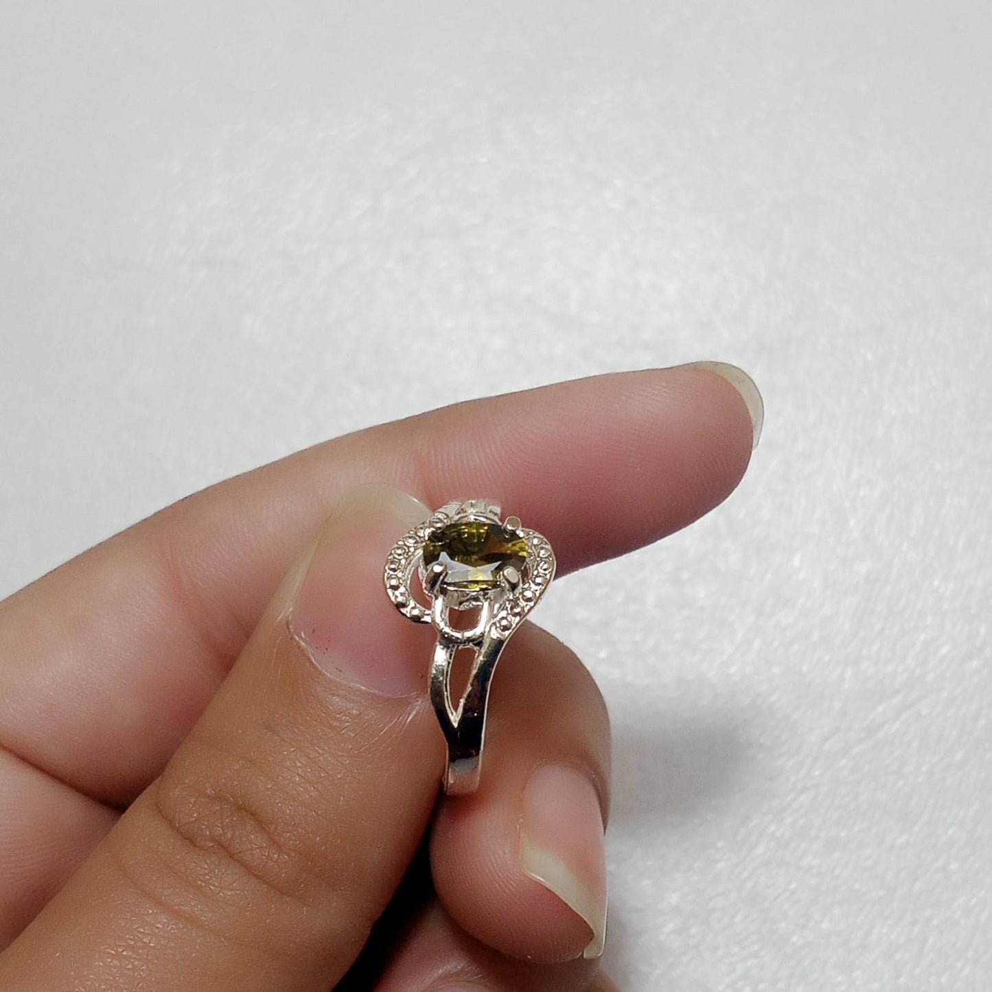 Emerald Female Ring | Step Cut Zamrud  | CODE E-14