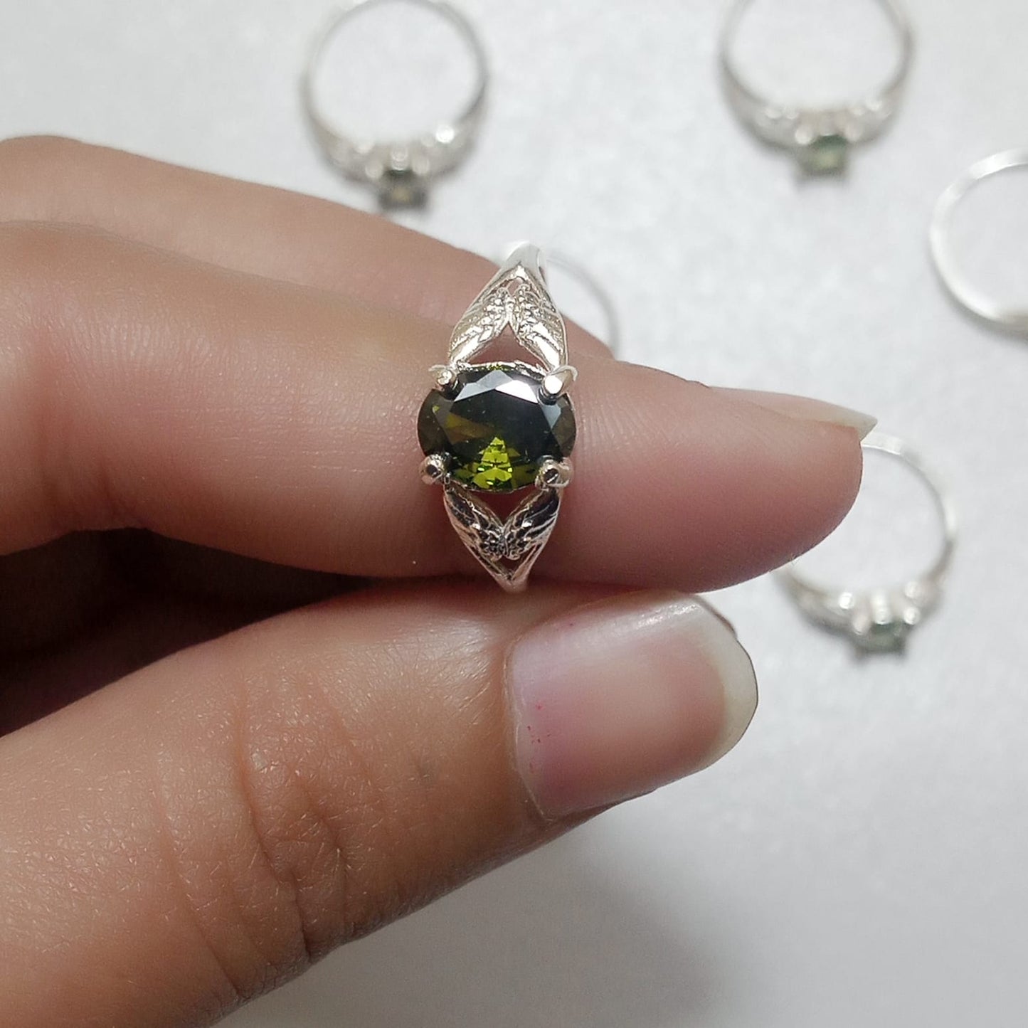 Emerald Female Ring | Step Cut Zamrud  |  CODE E-15