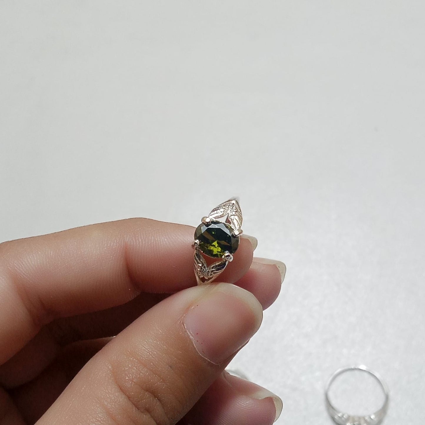 Emerald Female Ring | Step Cut Zamrud  |  CODE E-15