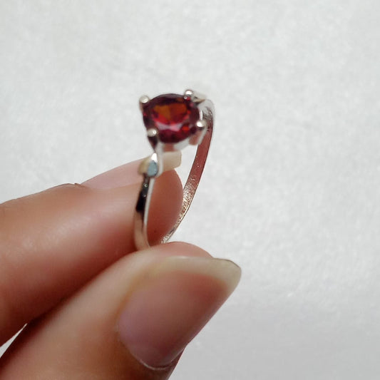 Ruby Female Ring | Diamond Step Cut | Yaqoot Ring | CODE R07